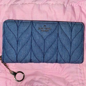 Kate Spade Neda Briar Lane Quilted Denim Wallet